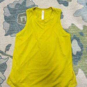 Lululemon Bright Yellow Athletic Tank Top